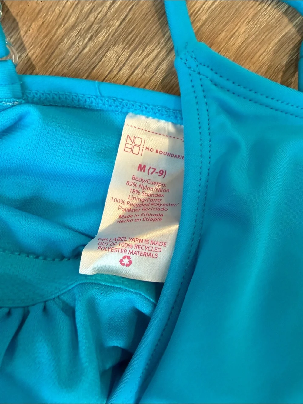Girls' Bright Blue One-Piece Swimsuit - Kids no boundaries